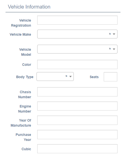 Vehicle Information Section